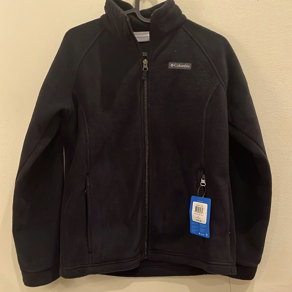 Columbia Fleece jacket black size YL NWT